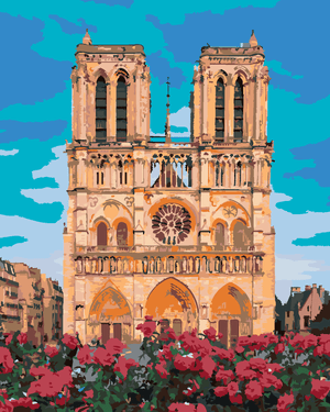 Goblen cu diamante - GRĂDINA DIN FAȚA NOTRE DAME-ULUI