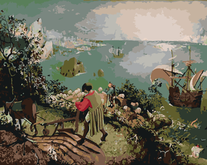 Goblen cu diamante - CĂDEREA LUI ICARUS (PIETER BRUEGEL)