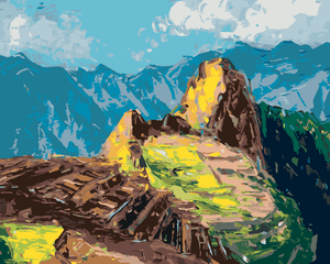 Goblen cu diamante - MACHIU-PICCHU, PERU