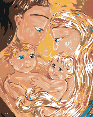 Goblen cu diamante - FAMILIE