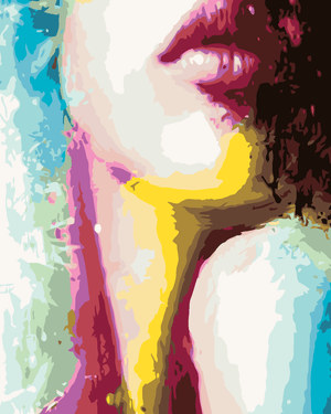 Goblen cu diamante - PICTURĂ ABSTRACTĂ, PORTRET FEMEIE