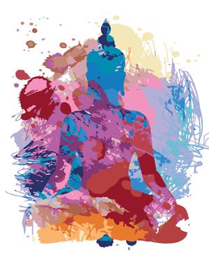 Goblen cu diamante - PICTURĂ ABSTRACTĂ CU BUDDHA