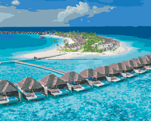 Goblen cu diamante - PARADISUL DIN MALDIVE