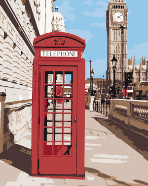 Goblen cu diamante - TELEFON PUBLIC DIN LONDRA