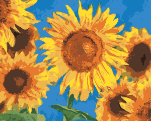 Goblen cu diamante - FLOAREA SOARELUI DE VAN GOGH
