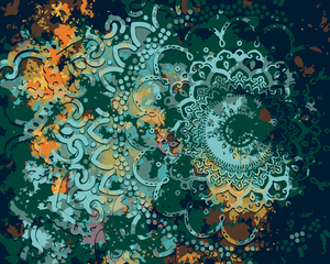Goblen cu diamante - MANDALA ABSTRACTĂ