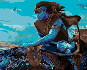 Goblen cu diamante - JAKE PE UN ANIMAL (Avatar)