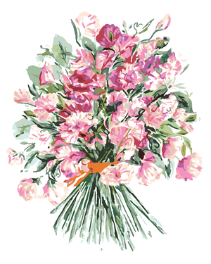 Goblen cu diamante - BUCHET DE FLORI ROZ (ALEXANDRIA G...
