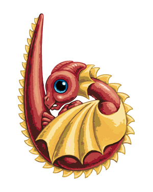 Goblen cu diamante - DRAGON ÎN FORMĂ DE B (SUE ELLEN B...