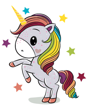 Goblen cu diamante - UNICORN CU PĂR ÎN CULORILE CURCUB...