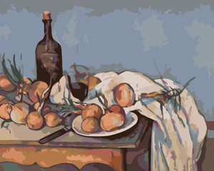 Goblen cu diamante - NATURĂ STATICĂ - CEPE (P. CÉZANNE)