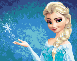 Goblen cu diamante - Pictură după numere - ELSA (FROZEN)
