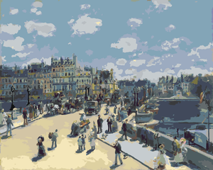 Goblen cu diamante - Pont Neuf (PIERRE-AUGUSTE RENOIR)