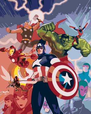 Goblen cu diamante - AVENGERS BENZI DESENATE