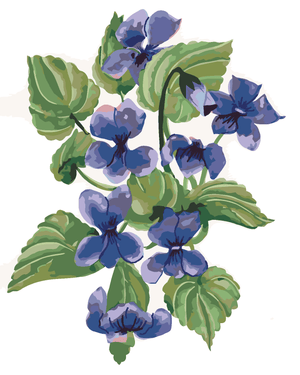 Goblen cu diamante - VIOLETE (ALEXANDRIA GILBERT)