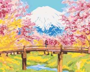 Goblen cu diamante - PEISAJ MONTAN - JAPONIA