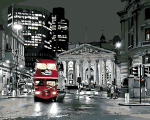 Goblen cu diamante - AUTOBUZ DIN LONDRA
