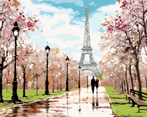 Goblen cu diamante - ÎNDRĂGOSTIȚI ÎN PARCUL DIN PARIS ...