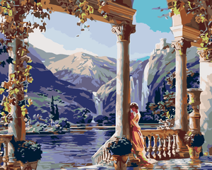 Goblen cu diamante - CASTEL DE LÂNGĂ LAC