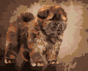 Goblen cu diamante - CÂINE CHOW CHOW