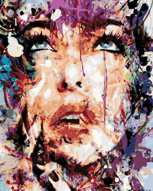 Goblen cu diamante - PORTRET ABSTRACT AL UNEI FEMEI