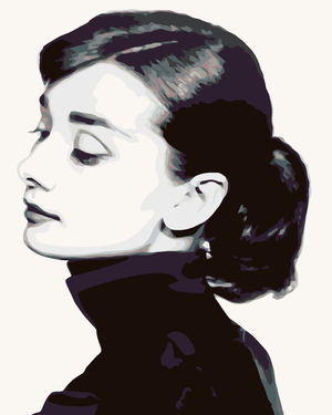 Goblen cu diamante - AUREY HEPBURN I