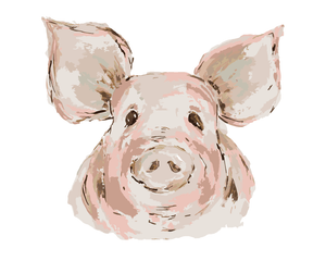 Goblen cu diamante - PORC (HALEY BUSH)