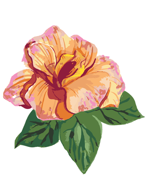 Goblen cu diamante - FLOARE DE HIBISCUS (ALEXANDRIA GI...