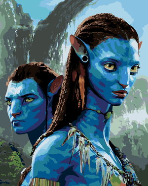 Goblen cu diamante - JAKE ȘI NEYTIRI COMPOZIȚIE (Avatar)
