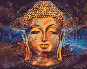 Goblen cu diamante - BUDDHA PRINTRE STELE