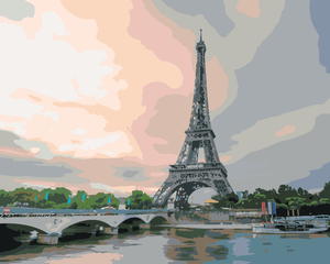 Goblen cu diamante - TURNUL EIFFEL (TED DAVIS)