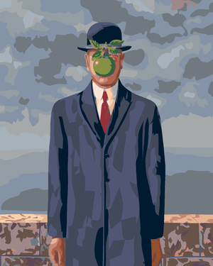 Goblen cu diamante - FIUL OMULUI (RENÉ MAGRITTE)