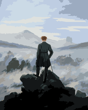 Goblen cu diamante - SPIRITUL ROMANTIC (C. D. FRIEDRICH)