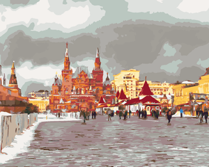 Goblen cu diamante - PIAȚA ROȘIE DIN MOSCOVA