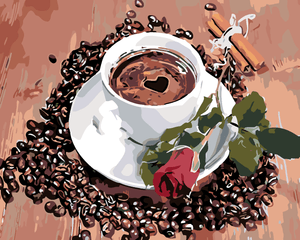 Goblen cu diamante - O CEAȘCĂ DE CAFEA ÎNCONJURATĂ DE ...