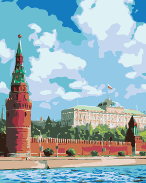 Goblen cu diamante - KREMLIN MOSCOVA