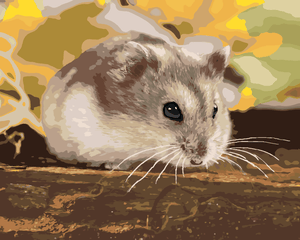 Goblen cu diamante - HAMSTER MIC