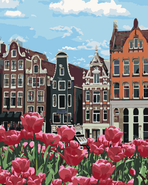 Goblen cu diamante - LALELE ÎN AMSTERDAM II