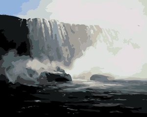 Goblen cu diamante - CASCADA NIAGARA (D. RUSTY RUST)