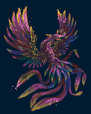 Goblen cu diamante - PHOENIX COLORAT
