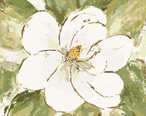 Goblen cu diamante - MAGNOLIE ALBĂ (HALEY BUSH)