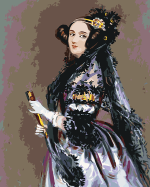 Goblen cu diamante - PORTRETUL LUI ADA LOVELACE (ALFRE...