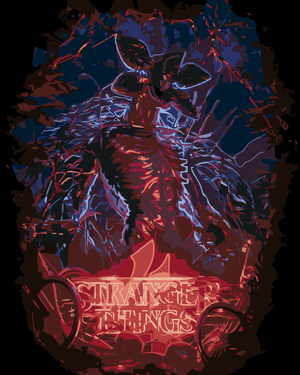 Goblen cu diamante - Pictură pe numere -STRANGER THING...