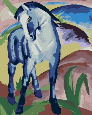 Goblen cu diamante - Cal Albastru (FRANZ MARC)