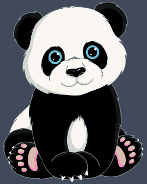 Goblen cu diamante - PANDA