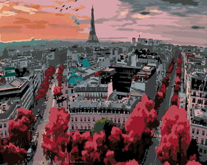 Goblen cu diamante - PARIS PRIVIT DE SUS