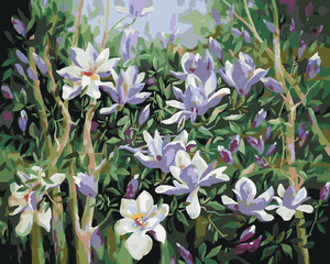 Goblen cu diamante - MAGNOLII PRIMĂVARA
