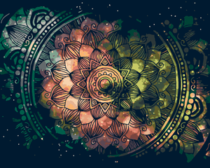 Goblen cu diamante - MANDALA SPAȚIALĂ