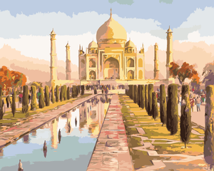 Goblen cu diamante - TAJ MAHAL LA RĂSĂRIT DE SOARE