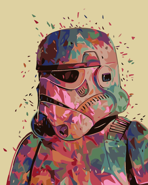 Goblen cu diamante - STORMTROOPER ABSTRACT (RĂZBOIUL S...